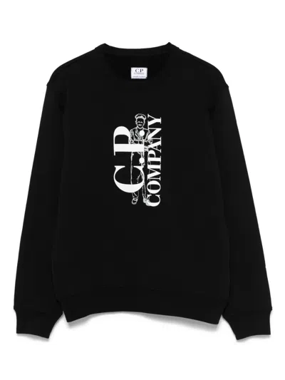C.P. COMPANY LOGO-PRINT SWEATSHIRT