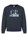 C.p. Company Logo-print Sweatshirt In Blue