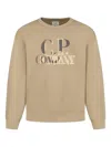 C.p. Company Logo-print Sweatshirt In Brown