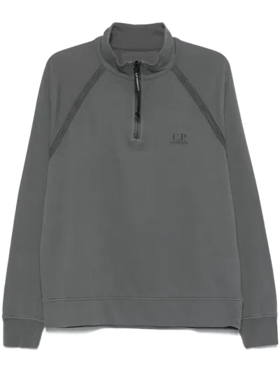 C.p. Company Logo-print Sweatshirt In Grey