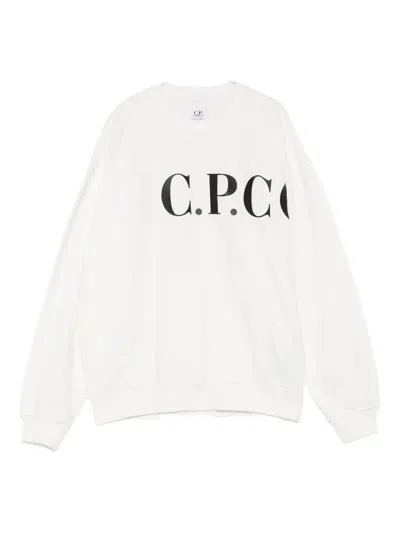 C.p. Company Logo-print Sweatshirt In Multi