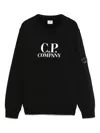 C.p. Company Cp Company Boys Black Kids Graphic-print Crewneck Cotton-jersey Sweatshirt 4-14 Years In Schwarz