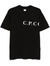 C.p. Company Cp Company T Shirt With Logo Print On Chest And Back In 黑色