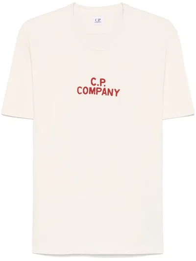 C.P. COMPANY LOGO-PRINT T-SHIRT
