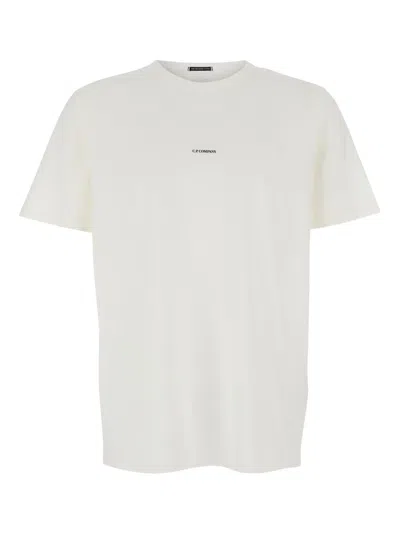 C.p. Company Logo-print T-shirt In White