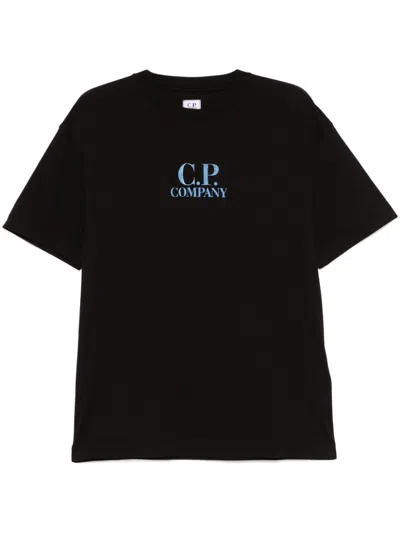 C.p. Company Logo-print T-shirt In Black