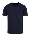 C.p. Company Logo-print Cotton T-shirt In Blue