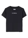 C.p. Company Jersey T-shirt With Logo Print Kids In Black