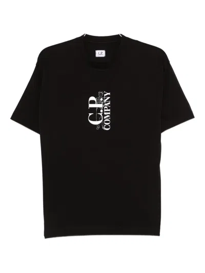 C.p. Company C. P. Company Logo-print T-shirt In Black