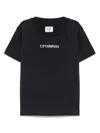 C.p. Company Jersey T-shirt With Logo Print Kids In Blue