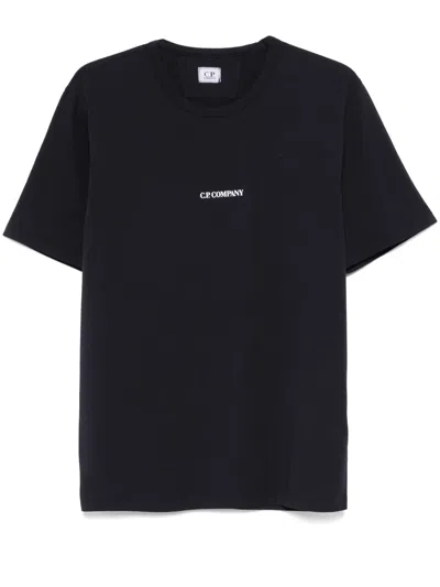 C.p. Company Logo-print T-shirt In Blue