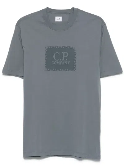 C.p. Company Logo-print T-shirt In Blue