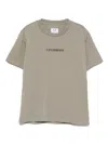C.p. Company C. P. Company Kids Cotton Logo T-shirt In Gray