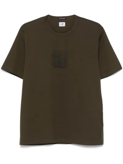 C.p. Company Logo-print T-shirt In Green