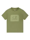 C.p. Company Logo-print T-shirt In Green