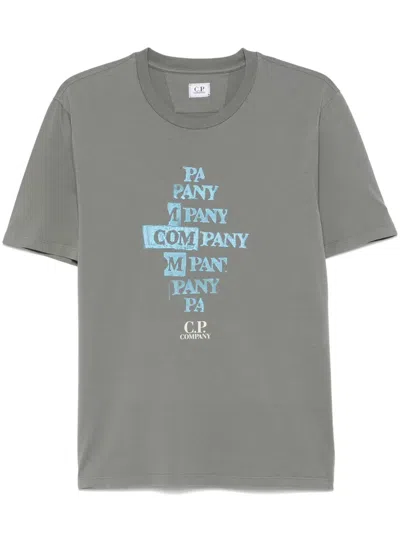 C.P. COMPANY LOGO-PRINT T-SHIRT
