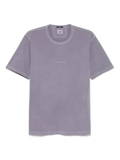 C.p. Company Logo-print T-shirt In Purple