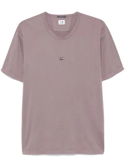 C.p. Company Logo-print T-shirt In Purple