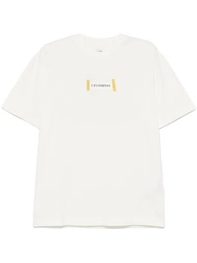 C.p. Company Logo-print T-shirt In White