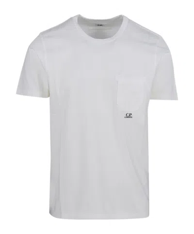 C.p. Company Logo-print T-shirt In White