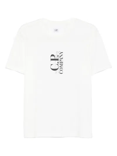 C.p. Company Logo-print T-shirt In White