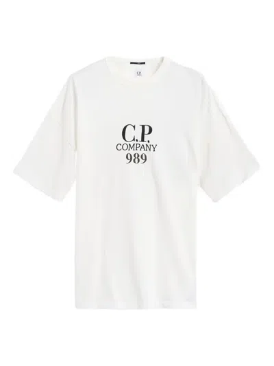 C.p. Company Logo-print T-shirt In White