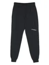 C.p. Company Logo-printed Jersey Trousers In 蓝色