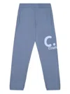 C.p. Company Logo-print Track Pants In Blue