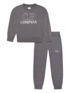C.p. Company Logo-print Tracksuit Set In Grey