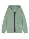 C.p. Company Logo-print Zip-up Hoodie In Green