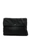 C.p. Company Herringbone Shoulder Bag Adjustable Strap Handle In Black