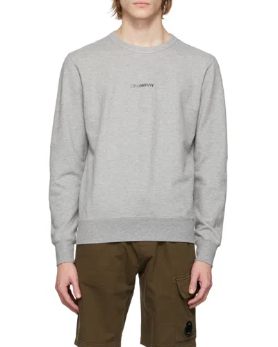 C.P. COMPANY LOGO ROUND NECK LONG-SLEEVED PULLOVER