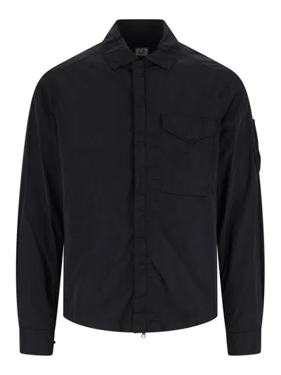 C.P. COMPANY LOGO SHIRT JACKET