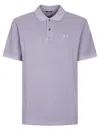 C.p. Company Logo Short Sleeve Polo Shirt In Purple