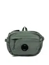 C.p. Company Boys Lens Belt Bag In Green