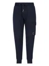 C.p. Company Logo Sporty Pants In Blue