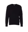 C.p. Company Logo Sweater In Black