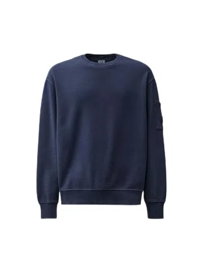 C.p. Company Logo Sweater In Black