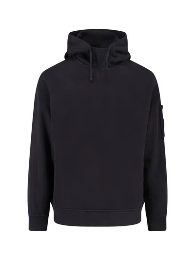 C.p. Company Logo Sweatshirt In Blue