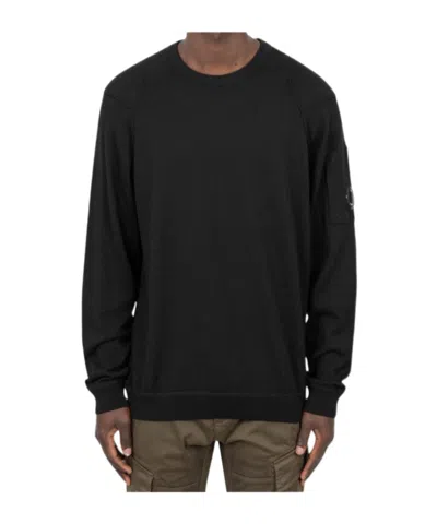 C.p. Company Logo Sweatshirt In Black