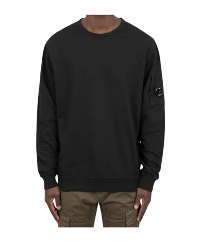 C.p. Company Logo Sweatshirt In Black