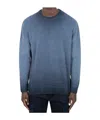 C.p. Company Chenille Cotton Sweater In Blue