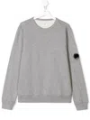 C.p. Company Logo Patch Sweatshirt In Grey