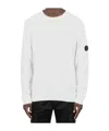 C.p. Company Logo Sweatshirt In White