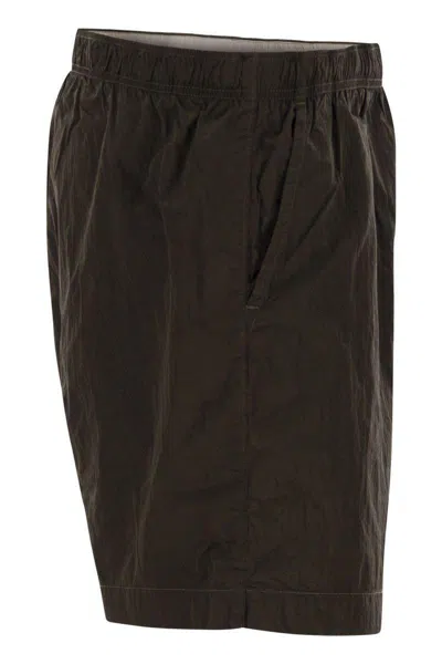C.p. Company Logo Swim Shorts In Black
