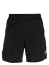 C.p. Company Blue Logo Swim Shorts In Blue
