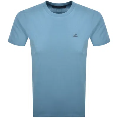 C.p. Company Cp Company Logo T Shirt Aegean Blue