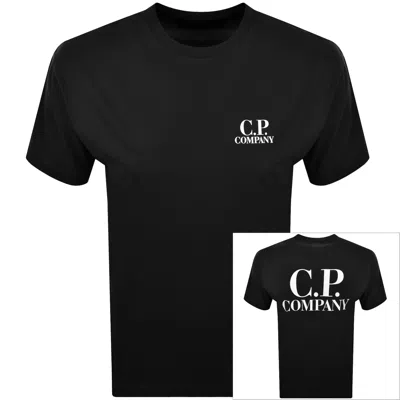 C.p. Company Cp Company Logo T Shirt Black
