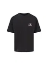 C.p. Company Logo-print Short-sleeve T-shirt In Black