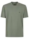 C.p. Company Logo-detail Cotton T-shirt In Green